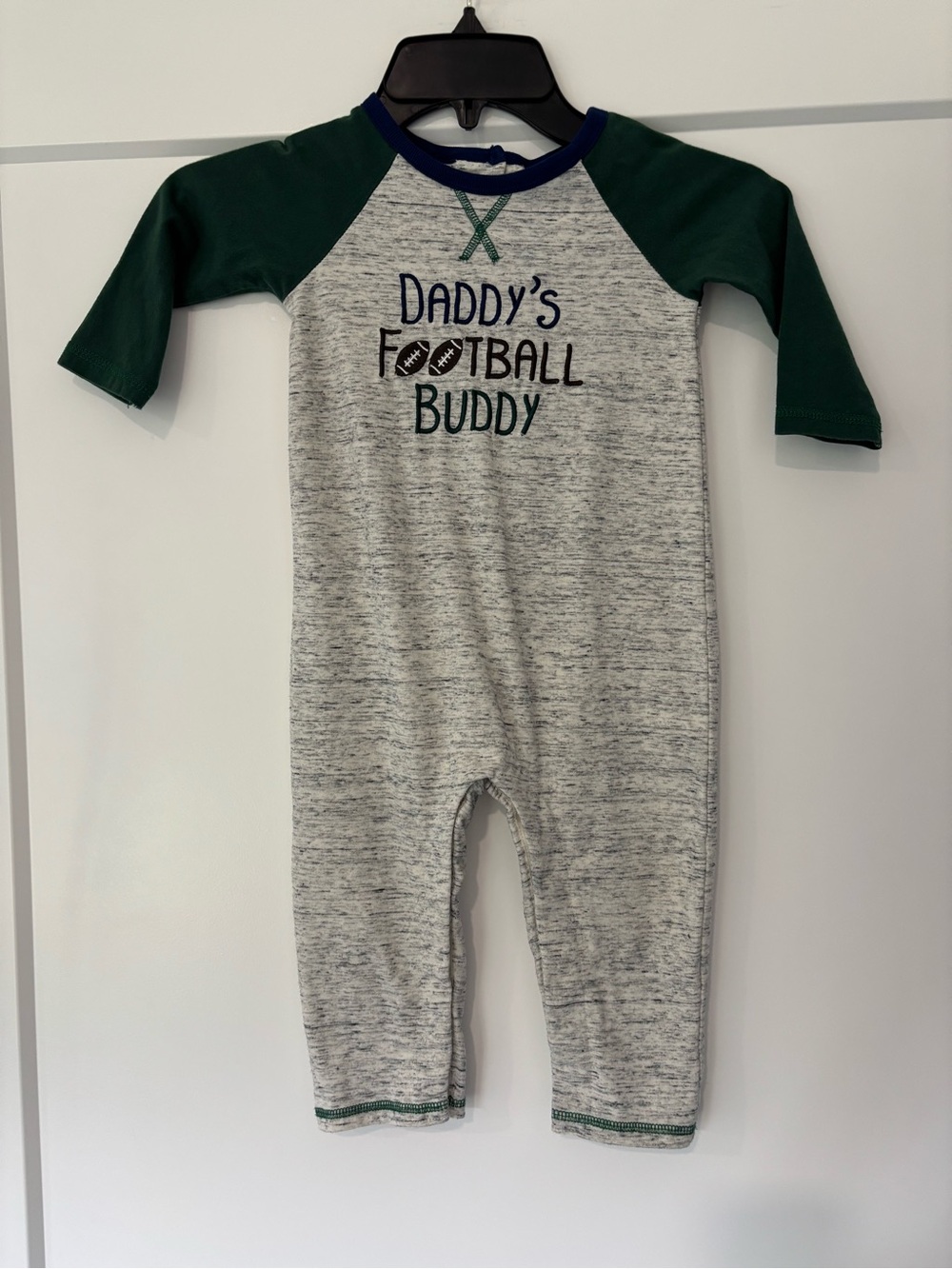 Goodlad Daddy’s Football Buddy Embroidered Romper